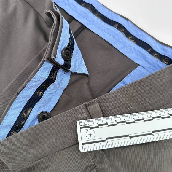 Brooks Brothers Men's 9" Advantage Chino® Pleated Front Shorts Size W48 Dk. Grey - Picture 6 of 13